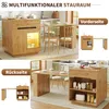 Îlot de cuisine Flieks avec table coulissante, armoire de Voir les images du produit 9