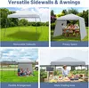 3 x 3 m Pop up Pavillon, Gartenpavillon mit 2 verstellbaren Produktbild-Vorschau 5