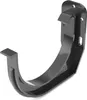 PVC-Rinnenhakenleiste/Front Ø 125 mm, Schwarz RAL 9005 Produktbild-Vorschau 1