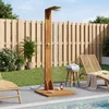 vidaXL Gartendusche 219 cm Massives Akazienholz und Produktbild-Vorschau 2