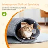 Nobleza S-förmiger Katzentunnel, faltbar, Kurzplüsch, mit Produktbild-Vorschau 4