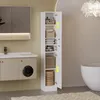 Armoire de salle de bains blanche de 180 cm, armoire à Voir les images du produit 5