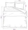 vidaXL Bettwäsche-Set Schwarz und Weiß 260x220 cm Baumwolle Produktbild-Vorschau 6