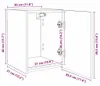 vidaXL TV-Wandschrank 2 stk. Kunsthandwerk Eiche Produktbild-Vorschau 8