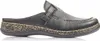 A black leather clog shoe is shown from the side against a white background. Anteprima dell’immagine prodotto