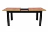 INSPIRO Essgruppe Eiche Kraft/Schwarz + 6 Stühle Samt Grau – bequemes Set für die Familie Produktbild-Vorschau