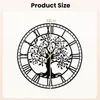 KOMFOTTEU Wanduhr 68 cm, große dekorative Uhr aus Metall Produktbild-Vorschau 6