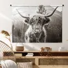 MuchoWow® Wandteppich Wandbehang Scottish Hochlandrind - Produktbild-Vorschau 6