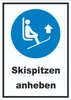 Skispitzen anheben Schild A5 (148x210mm) Produktbild-Vorschau 1