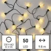 LED vánoční řetěz – šišky, 9,8 m, venkovní i vnitřní, teplá bílá, programy Voir les images du produit