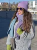 styleBREAKER Damen Fingerlose Strickhandschuhe Einfarbig Produktbild-Vorschau 3