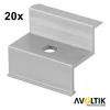 20x Photovoltaik Endklemme ALU f 35mm Halter Solarmodul pv Produktbild-Vorschau 3