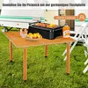 COSTWAY Campingtisch mit Tragetasche, aufrollbarer Produktbild-Vorschau 3