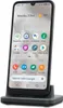 A smartphone is shown in a charging dock. Produktbild-Vorschau