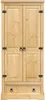 Armario vidaXL Corona, 76x50x170 cm, madera maciza de pino Vista previa de la imagen del producto 4