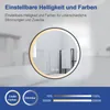 Heilmetz Runder Badezimmerspiegel 70cm Schwarzer Rund Produktbild-Vorschau 5
