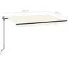 Automatische Markise mit LED & Windsensor 400x350 cm Creme Produktbild-Vorschau 9