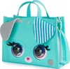 A teal purse shaped like a puppy dog. Náhľad obrázku produktu