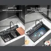 Küchenspüle, Einbauspülbecken, Smartes Wasserfall Produktbild-Vorschau 10