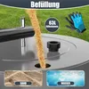 KESSER® Rasenwalze Metall mit Handschuhen Handwalze Produktbild-Vorschau 3