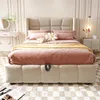 Polsterbett 90x200cm, Jugendbett, Einzelbett, Bett mit Produktbild-Vorschau 3