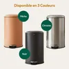 CASABEL Poubelle Cuisine 50L - 100% Acier Inoxydable, Voir les images du produit 9