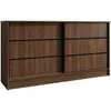 BEAUTYSOFA Kommode MIRELA 160 cm Warmia Walnuss, Sideboard Produktbild-Vorschau 4