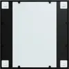 vidaXL Nástěnné zrcadlo černé 60x60 cm kovové Náhled obrázku produktu 4