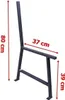Nohy lavičky 2ks. 37x80cm čierna prášková lakovaná lavička Náhľad obrázku produktu 4