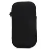 A black neoprene sleeve for a mobile phone. Produktbild-Vorschau
