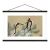 MuchoWow® Textilposter Kranich - Blätter - Vintage - Produktbild-Vorschau 1