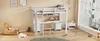 Lit mezzanine 90 x 200 cm en pin avec bureau et rangements, Voir les images du produit 17