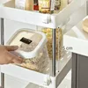 SONGMICS Vozík so 4 úrovňami, kuchynský vozík, na Náhľad obrázku produktu 4