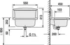 Sanit Multiset Funktionsbecken aus PVC Waschbecken mit Produktbild-Vorschau 10