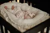 MamaLoes Babynest Soft Baumwolle Ruffle Ecru Design Produktbild-Vorschau 6