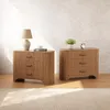 Comodino, comodino largo con 3 cassetti,  tavolino extra Anteprima dell’immagine prodotto 10