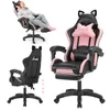 Gaming Stuhl mit Lendenwirbelstütze und Fußstütze 150kg, Produktbild-Vorschau 12