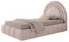 Lit enfant 90x200 cm, revêtement en velours rose, lit Voir les images du produit 18
