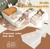 A collage of images showcasing a white children's bed with integrated desk and storage drawers, highlighting its storage capacity and dimensions. Náhled obrázku produktu