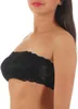 Damen Bandeau-BH Bra Büstenhalter Trägerlos Top mit Spitze; Produktbild-Vorschau 2
