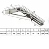 AIORBER Klappkonsole , 2 St, 200mm, Edelstahl, Produktbild-Vorschau 12
