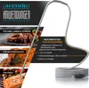 Product shot of a meat thermometer with applications for different types of meat. Produktbild-Vorschau