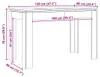 vidaXL Stół do jadalni Artisan dąb 120x60x76 cm materiał Podgląd zdjęcia produktu 7