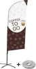 Showdown Displays Beachflag Alu Wind Komplett-Set Kaffee To Produktbild-Vorschau 1