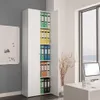 vidaXL Szafka pod TV biała 60x32x190 cm materiał Podgląd zdjęcia produktu 1