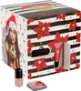 A decorative advent calendar for cosmetics, featuring a woman in a Santa hat and festive designs. Produktbild-Vorschau