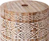 vidaXL Portaombrellone, 23 kg, bianco lavato, legno Anteprima dell’immagine prodotto 4