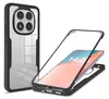 A clear product shot of a phone case, with a phone inside, presented in a way to showcase its protective features. Produktbild-Vorschau