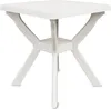 A white plastic garden table on a white background. Náhľad obrázku produktu