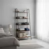 Scaffale da terra Relaxdays, moderno scaffale a scala con 5 Anteprima dell’immagine prodotto 3